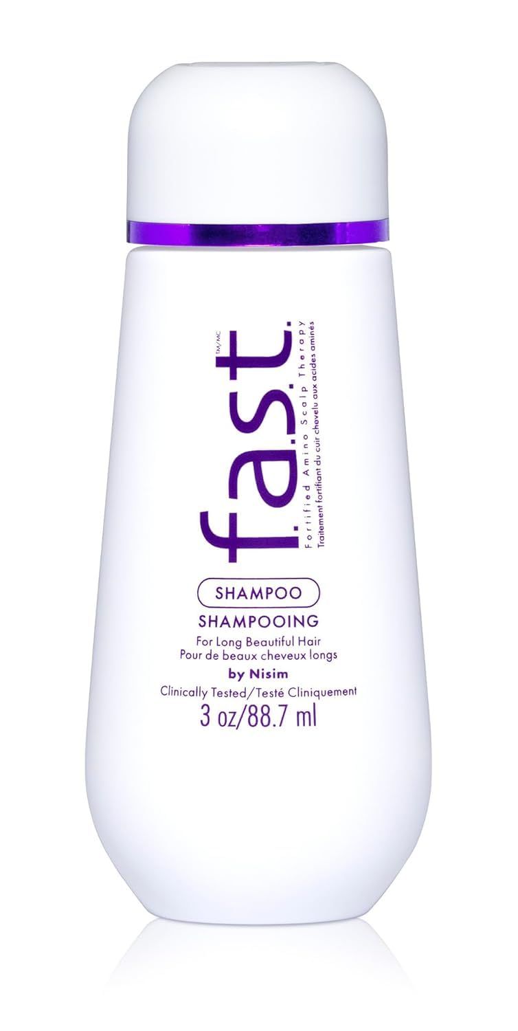 Hair Growth Shampoo 3oz — Helps Grow Hair up to 99% Faster in 12 Weeks — AVP Technology fuses 8 amino acids with biotin, niacinamide — Thinning, Postpartum, Color-Treated, GLP-1 — F.A.S.T. 3 Fl Oz (Pack of 1)