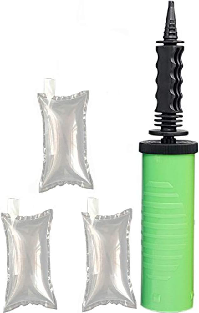 ZZ Lighting 100PCS Transparent Filling Bag with Hand Inflator(3.9"*5.9")