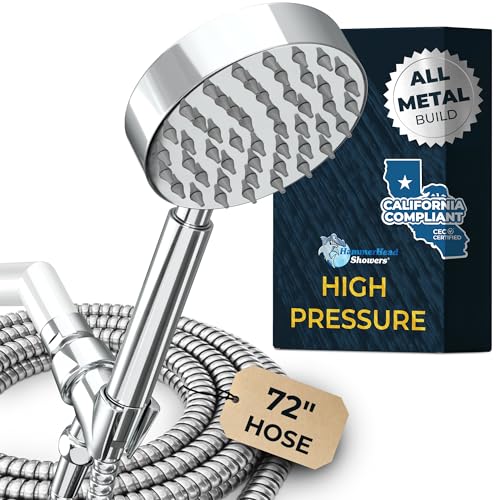 HammerHead Showers® Solid Metal LOW FLOW Handheld...