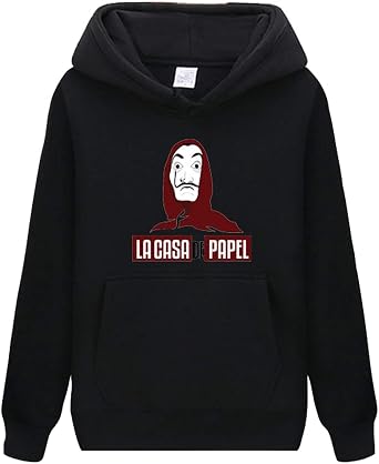 Sudadera La Casa de Papel para Mujer La Casa de Papel Sudadera Berlín  Hombre Sudadera con Capucha Hoodie Hooded Pullover Sweater Sudadera niño  niña Black-1 3XL : Amazon.es: Moda