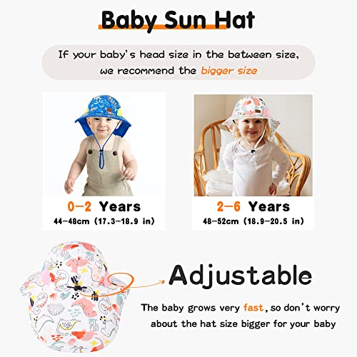 Geyanuo Baby Sun Hat, Toddler Sun Protection Hats, Upf 50+, Summer Outdoor Beach Cap For Kids Girl Boy #TOP1