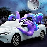 Joiedomi Halloween Inflatable Trunk or Treat Car Decorations, 8 Octopus Tentacles Trunk Or Treat Inflatable Halloween Decor Outdoor, Blow Ups with LEDs for Outdoor Car Decor