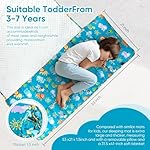 Toddler Animal Themed nap mat for Daycare, Travel Sleeping Bag, Ages 3-7, with Removable Pillow, Easy to roll up, Easy to Carry, for Boys and Girls, Lightweight, Soft and Comfortable - Image 3