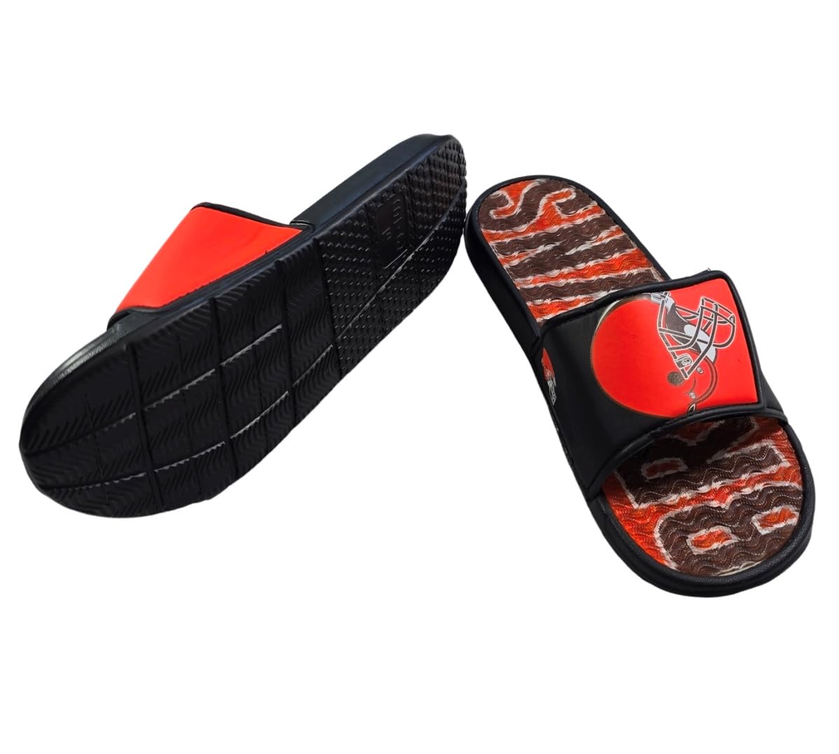 FOCO NFL Unisex Sport Shower Gel Slide Flip Flop Sandalen Colorblock Big Logo