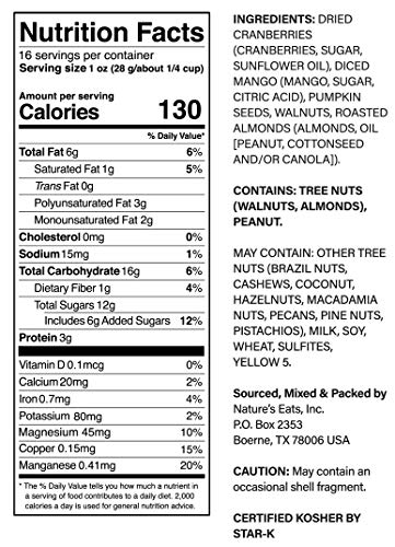 Nature's Eats Nuts For Energy Mega Trail Mix, Oz Assorted 16 Ounce #TOP2