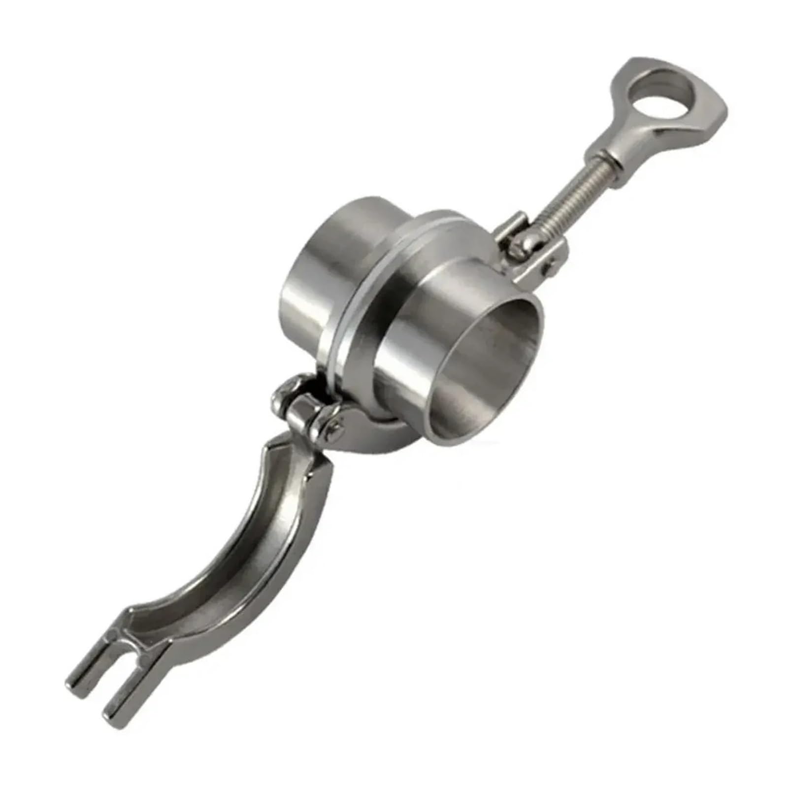 Zaciski do węży, obejmy rur, Triclamp SS Kołnierz sanitarny Złączka spawania Tri Clamp PTFE lub uszczelka silikonowa Stal nierdzewna SUS 304(Ptfe Gasket,45mmK64Clamp)