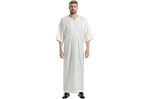 Long Sleeved Arabic Kaftan Nighty for Men