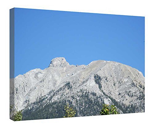 Impression sur toile Montagnes Kootenay cadre bois 40x50 cm