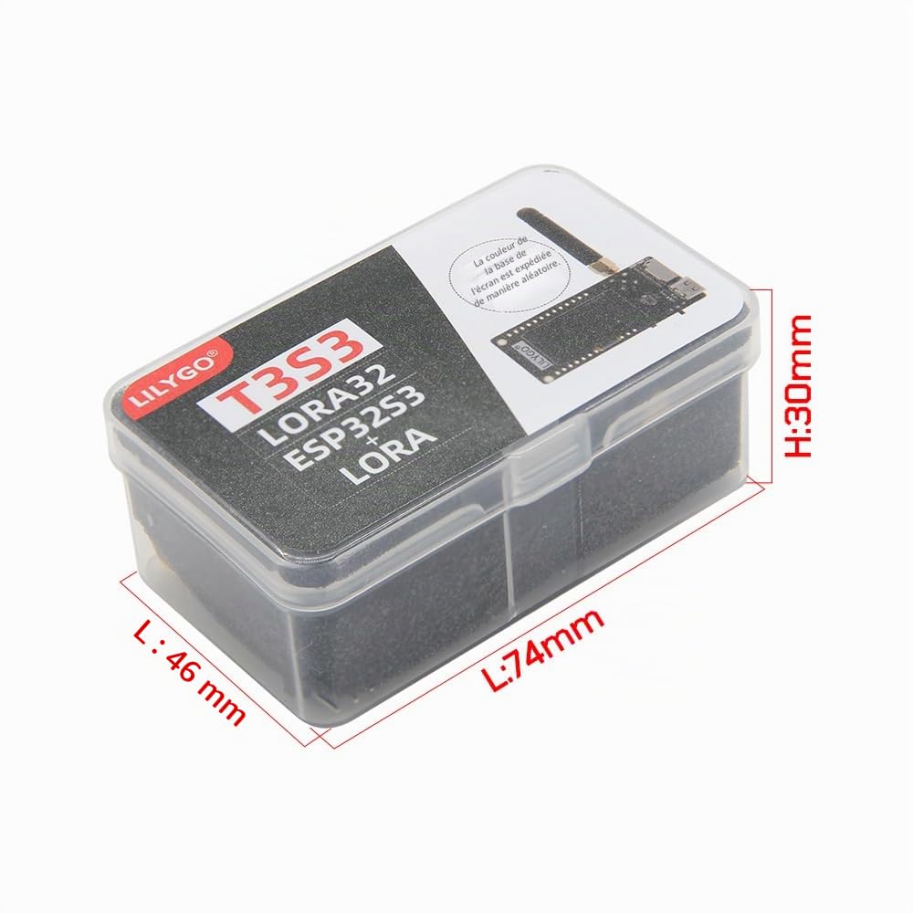 LILYGO T3S3 ESP32-S3 LoRa Meshtastic TTGO Carte de développement sans fil avec écran OLED de 0,96" (SX1262 868 MHz)