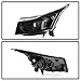 ACANII - For 2011-2015 Chevy Cruze Black Housing Projector Style Headlights Headlamps Assembly Driver & Passenger Side