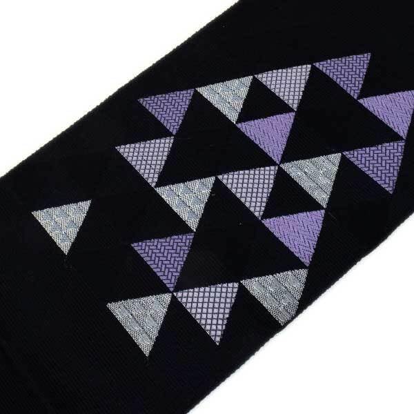 NAS-843 夏帯 八寸 名古屋帯 かがり仕立て上がり品 新品