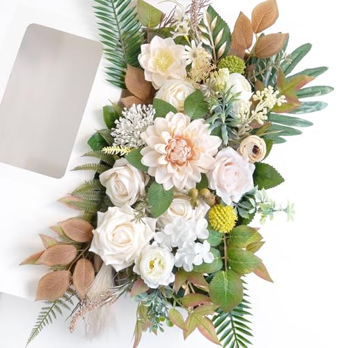 Muhanjia Vintage Style Artificial Flowers and Greenery Combo Box Set,
