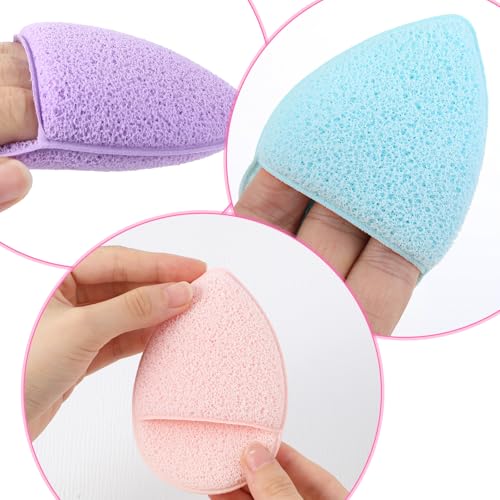 6 Stück Peeling Schwamm Reinigungsschwamm Gesicht Wiederverwendbare Schwämme Für Gesichtsreinigung Gesicht Gesichtsreinigung Sponge Sowohl für Make-Up Entfernung