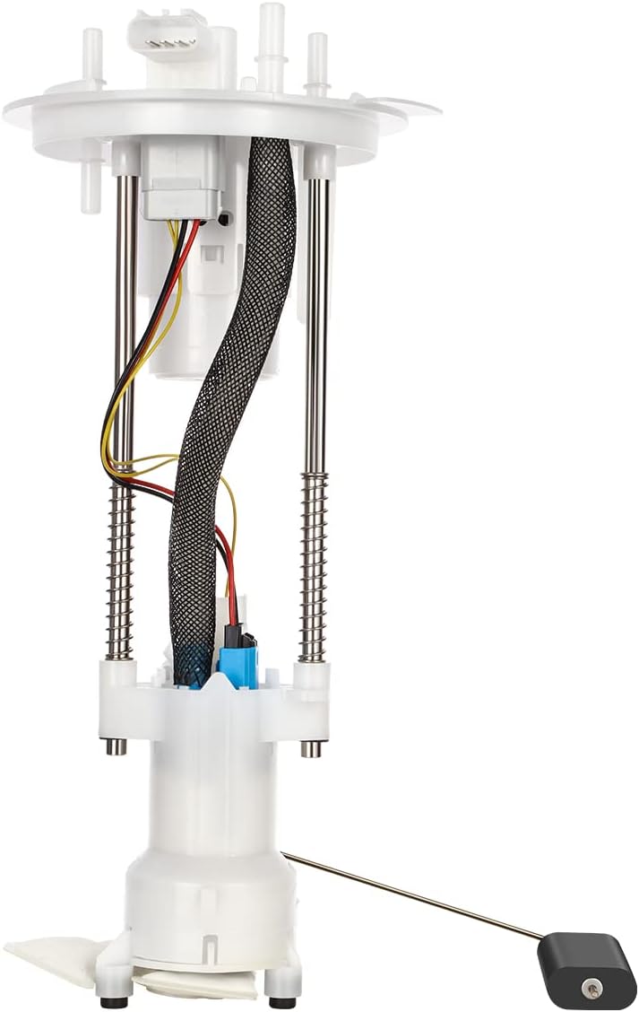 Auto Dynasty E2533M Electric Fuel Pump Assembly Module Compatible with Ford F-150 Lincoln Mark LT 5.4L Gas Engine 2005-2008, 12V, White