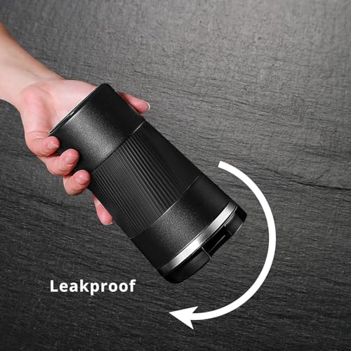 Image of Novo Insulated Coffee Travel Mug, Double Walled Stainless Steel Tumbler, Insulated Cup with Leakproof Lid, Thermal Mug with Non-Slip Protective Grip
