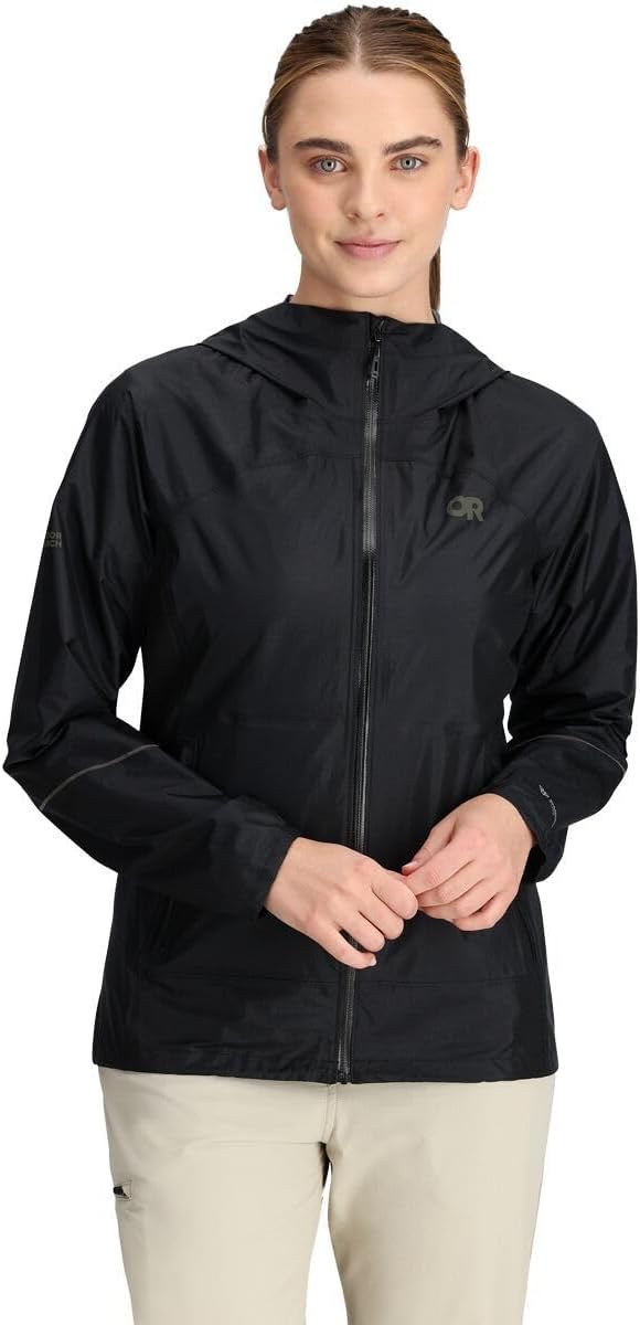 Outdoor Research Women's Helium Rain Jacket, Black, XX-Small
