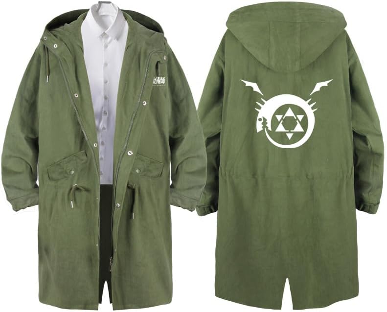 Edward Elric Costume Top Hooded Jacket Pullover Men Fullmetal Alchemist Halloween Cosplay Hoodie Zip Sweatshirt