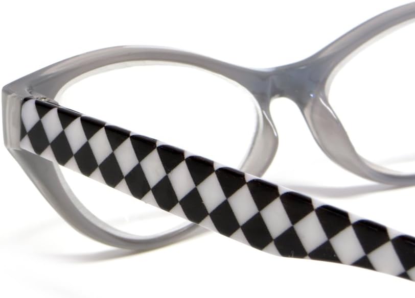 Calabria Emily Womens Cateye Reading Glasses Stylish Trendy Fashion Eyeglasses Cat Eye Single Power Readers Distortion Free - Image 5