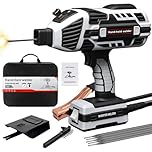 YesRight Welding Machine Handheld 110V 120Amp Portable ARC Welder Gun Hand Held Welder Machine with Digital Display IGBT Inverter 6 Variable Current Adjustment for 1/16''-1/8'' Welding Rods