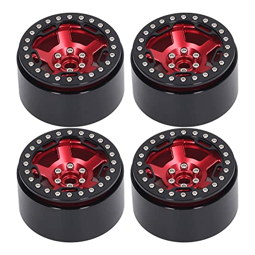 Emoshayoga Metal Wheel Hub Rc, Rc Wheel Hub Cnc Machining For Remote Control Vehicle(Red) #TOP5