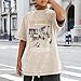 QISSYILY Oversized Boys Graphic Tees Acid Wash Los Angeles Tshirt Youth Cotton T Shirt Crewneck Tee Kids Short Sleeve Tops(Apricot1,160)