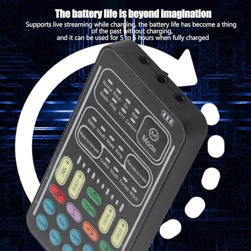 I9 Pocket Voice Changer [2022], Set di Apparecchiature di Registrazione Multifunzione Portatile con Mini Scheda o Computer, Telefoni, Tablet e Ancoraggio di Gioco(Versione