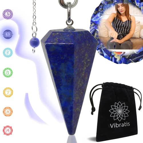 Péndulo de Adivinación de Radiestesia de Piedra de LAPISLÁZULI [SATISFACCIÓN O REEMBOLSO] Cover