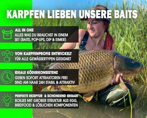 Foto von Angel-Berger Magic Baits Session Set Boilies Pop Ups Dip Karpfenköder Boilieset (Muschel, 20mm)