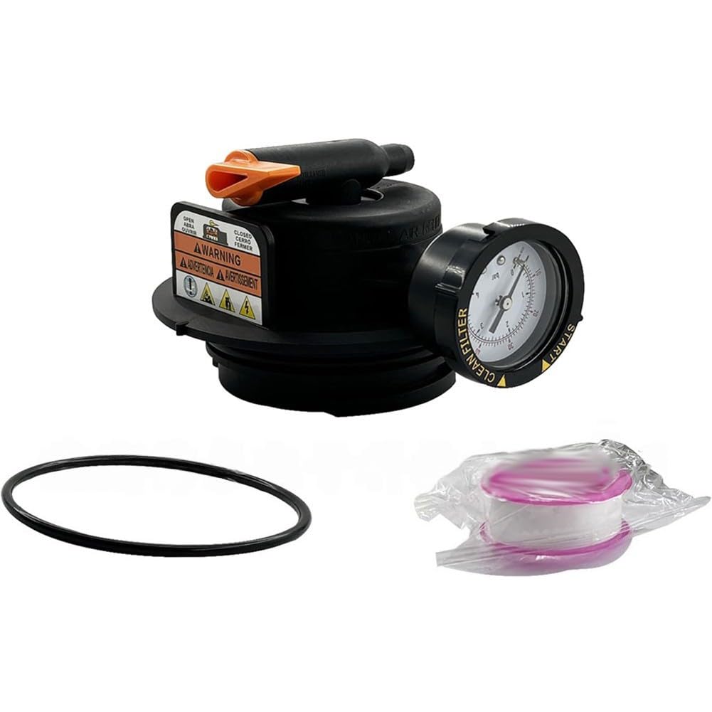Gruppo valvola di rilascio dell'aria manuale per Hayward Pro-Gro Grid & Swim filtri a cartuccia trasparente, parte in plastica ad alta resistenza di sicurezza per prevenire la