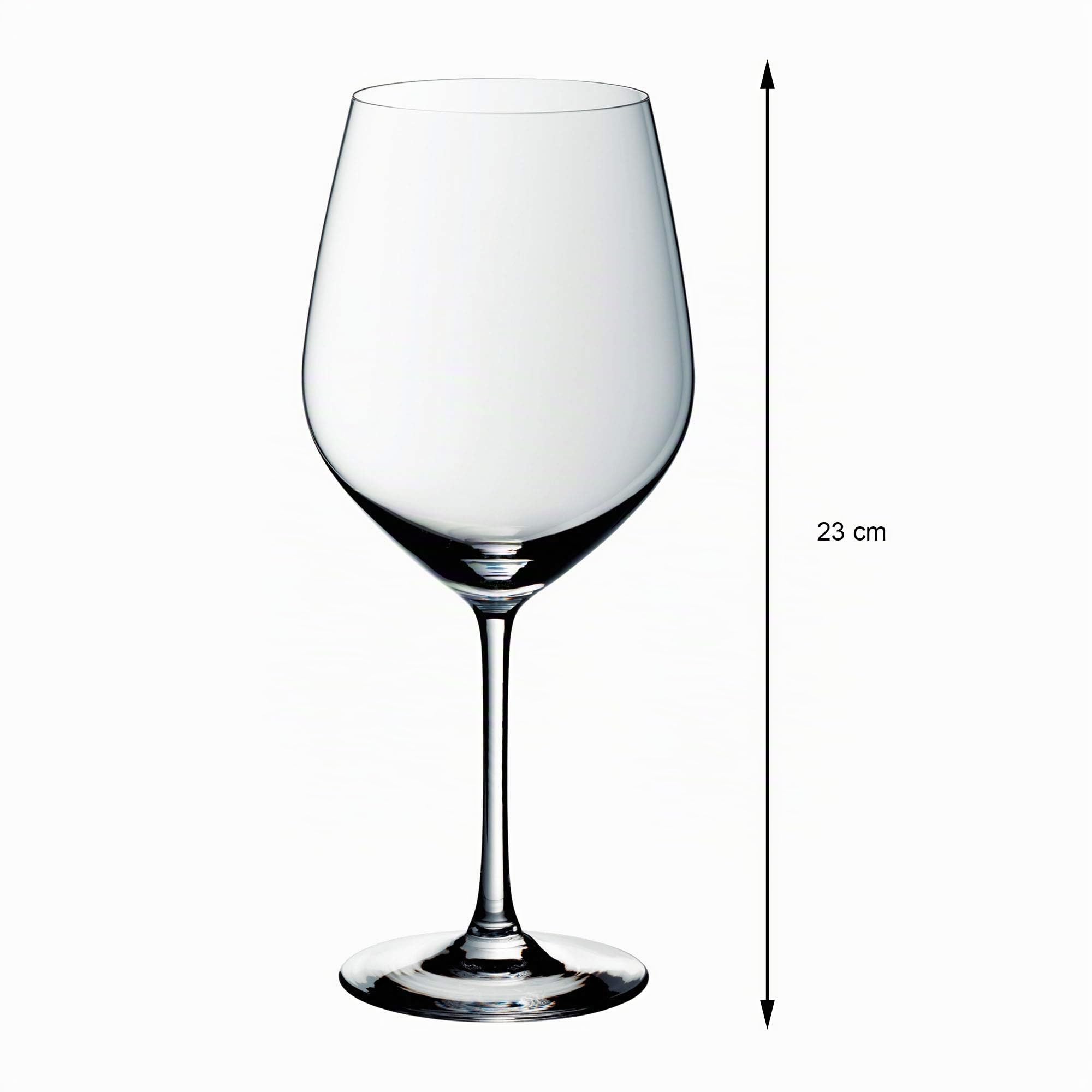 WMF Easy Plus Burgunder Weingläser Set 6-teilig, 700ml, Kristallglas, spülmaschinengeeignet, transparent