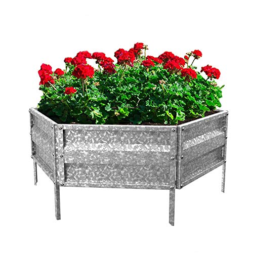 Pure Garden Galvanized Raised Garden Bed - 21
