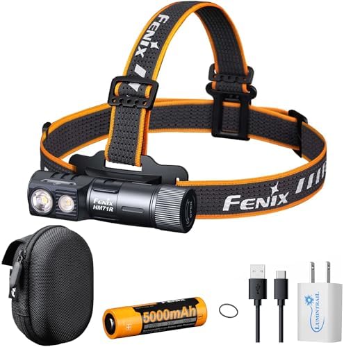 Fenix HM71R 2700 Lumens Headlamp with APB-20 Headlamp Carrying Ca...