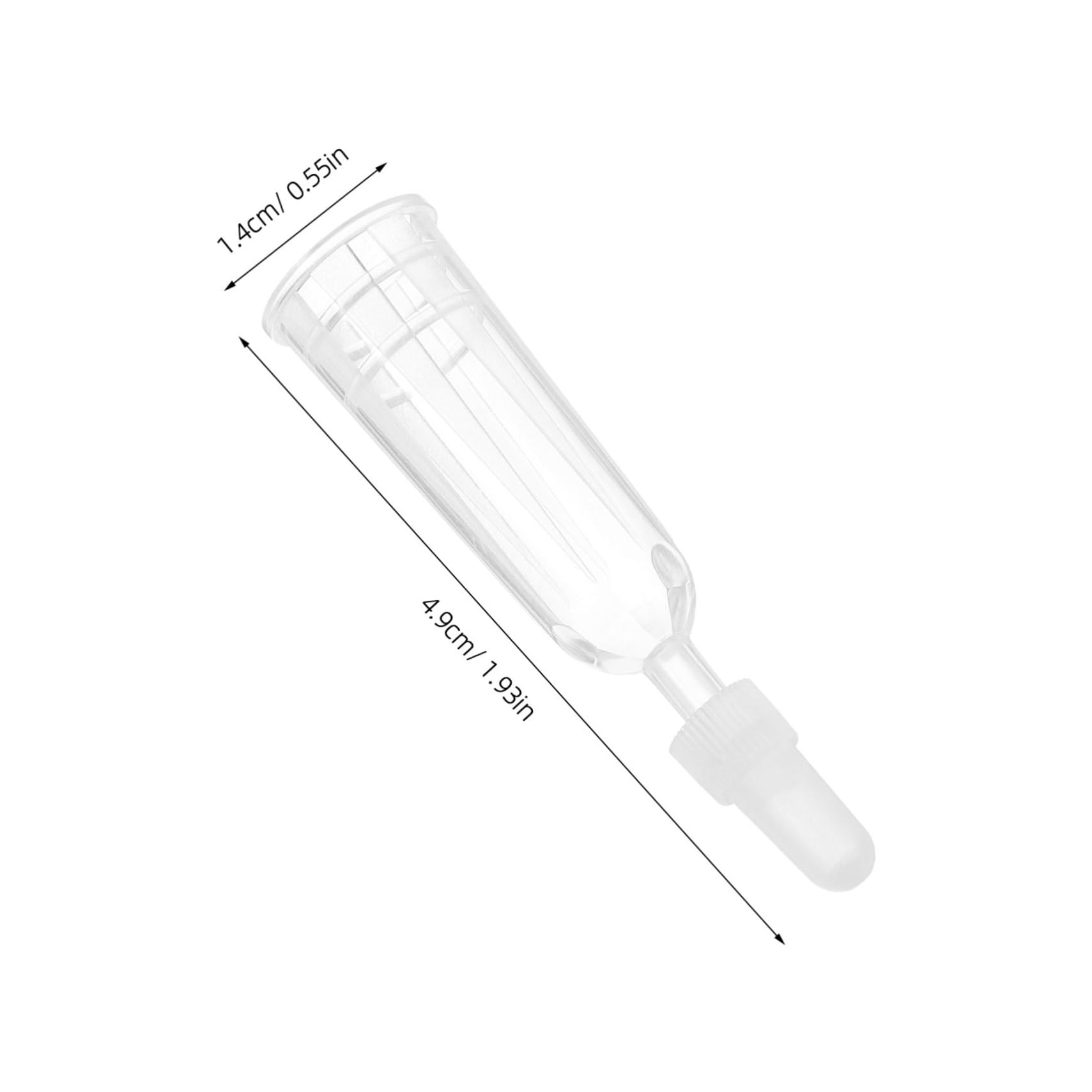 STOBAZA 6Pcs Tip Caps Transparent Applicator Tips for Liquid Dispensing Compact and Lightweight Ampule Accessories for Medical and Laboratory Use