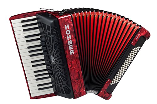 Hohner – Acordeón Bravo Line Facelift III con bolsa de transporte, rojo