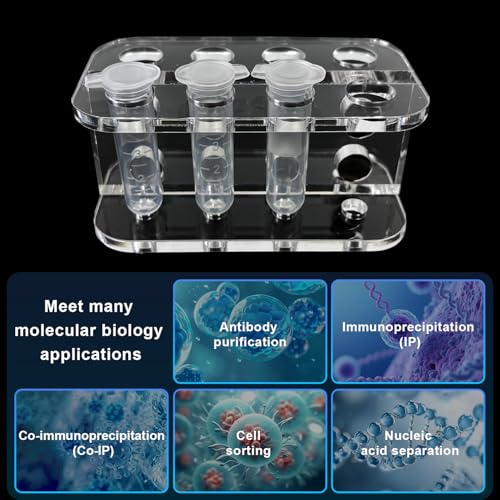 Image of Magnetic Rack Separator for DNA, RNA or proteins Purification, Made for 5ml centrifuge Tubes, 8-Wells