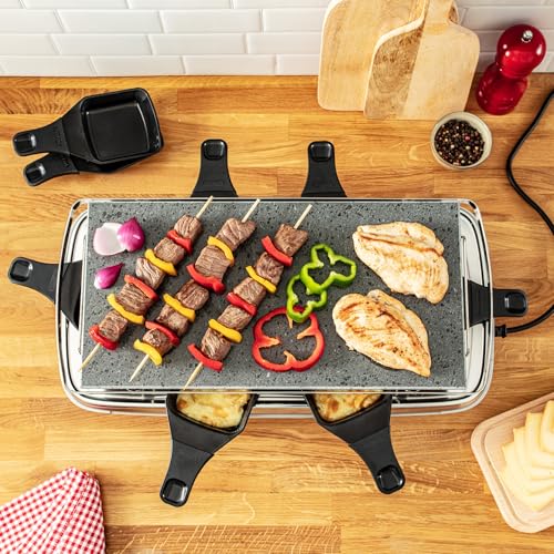TEFAL Appareil à raclette + pierrade 8 personnes Pierre naturelle PR620D12 - vue 6