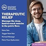 IntimateRose Vibrating Pelvic Wand for Pelvic Muscle Pain Relief - Pelvic Physical Therapy Vibration - BPA-Free, Latex-Free, for Men & Women (Vibration) - Image 2