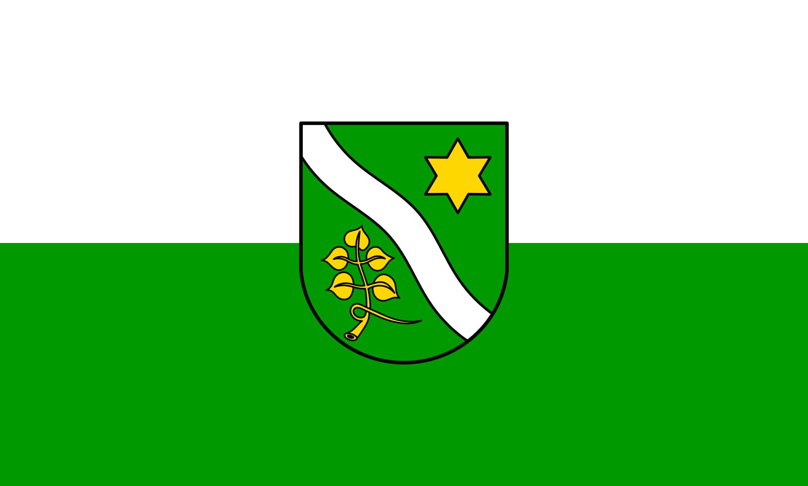 Drapeau large Waldachtal de 1.35m² drapeau paysage résistant aux UV