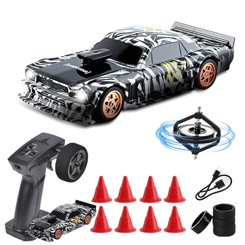 Vefacion Mini RC Drift Car con Gyro 1/43 Scale 2,4GHz 15KM/H Alta Velocità Sport Auto da Corsa 4WD Tabletop Telecomando Auto per Ragazzi Ragazze e Adulti Regalo