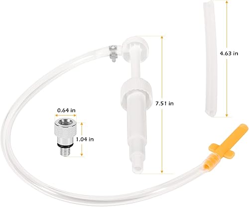 Miniatura 6 de Juego de bomba de llenado de lubricante de engranajes de unidad inferior con adaptador métrico para usar con botellas de cuarto de galón de 32