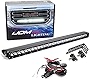 iJDMTOY Behind Grille Mount 30-Inch LED Light Bar Kit Compatible with 2014-18 GMC Sierra 1500 2500 3500 HD, Incl (1) 150W CREE LED Lightbar, Mesh Grill Mounting Brackets & On/Off Switch Wiring Kit