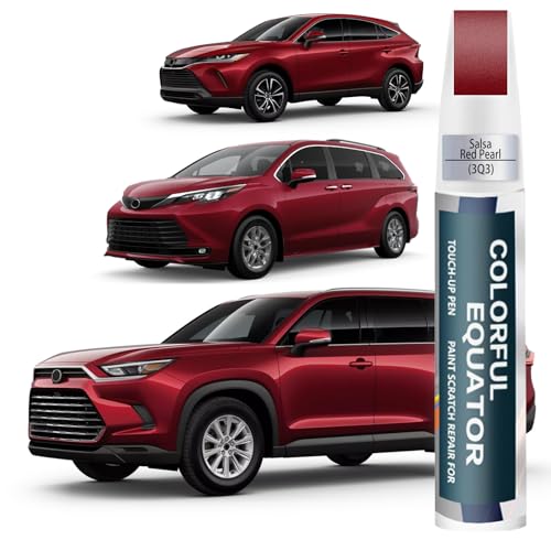 Image of (3Q3 Dark Red /Salsa Red Pearl) Car Touch Up Paint for Toyota, Car Paint Pen Scratch Repair Two-In-One Touch Up Paint, Premium Car Scratch Remover for Deep Scratches
