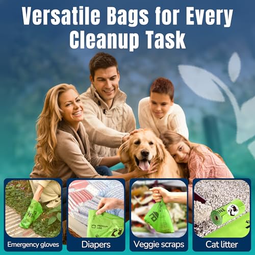 Image of Pet N Pet 360 Counts, Unscented Dog Poop Bags Rolls, 41% Plant Based & 59% PE Poop Bags For Dogs, 24 Rolls Extra Thick Dog Waste Bag, Doggie Poo Bag