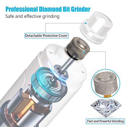 Dallfoll Dog Nail Grinder with LED Light, 3-Speed Electric Rechargeable Pet Nail Trimmer with Pet Nail Clipper and File, Painless Paws Grooming & Smoothing for Small Medium Large Dogs Pet