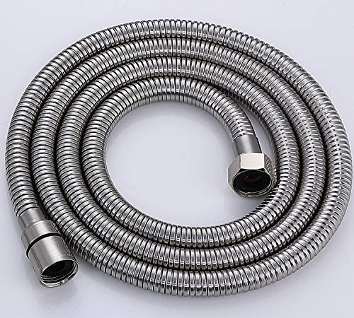 100% Metal Hand Held Shower Head With Hose | Detachable Shower Heads With Handheld Spray | Adjustable Bracket Holder | Extra Long 75" Inch Stainless-Steel Hose | Brushed Nickel #TOP4