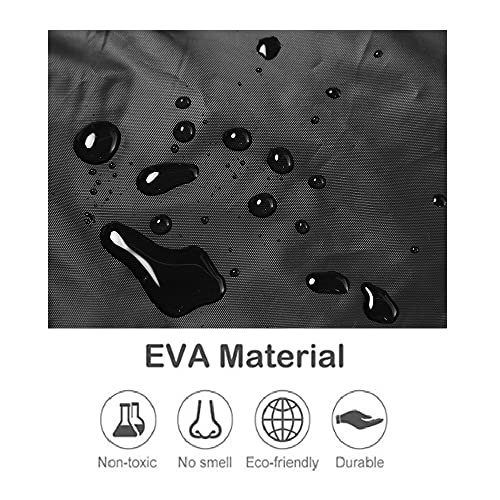 Eva Rain Ponchos for Adults, 2 Pack Reusable Raincoat for Women and Men, Lightweight Rainwear Rain Jackets with Hood - Image 3