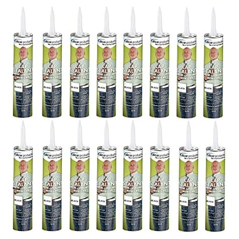 RV Wholesale Direct Dicor Corporation 501LSB-1 Epdm Lap Seal 11 Oz. Tube, Self Leveling Lap Sealant Black (16 Pack) Cover