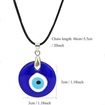 Amazon.co.jp: [Keloglu] 邪眼ペンダント ネックレス 繊細で肌に優しい