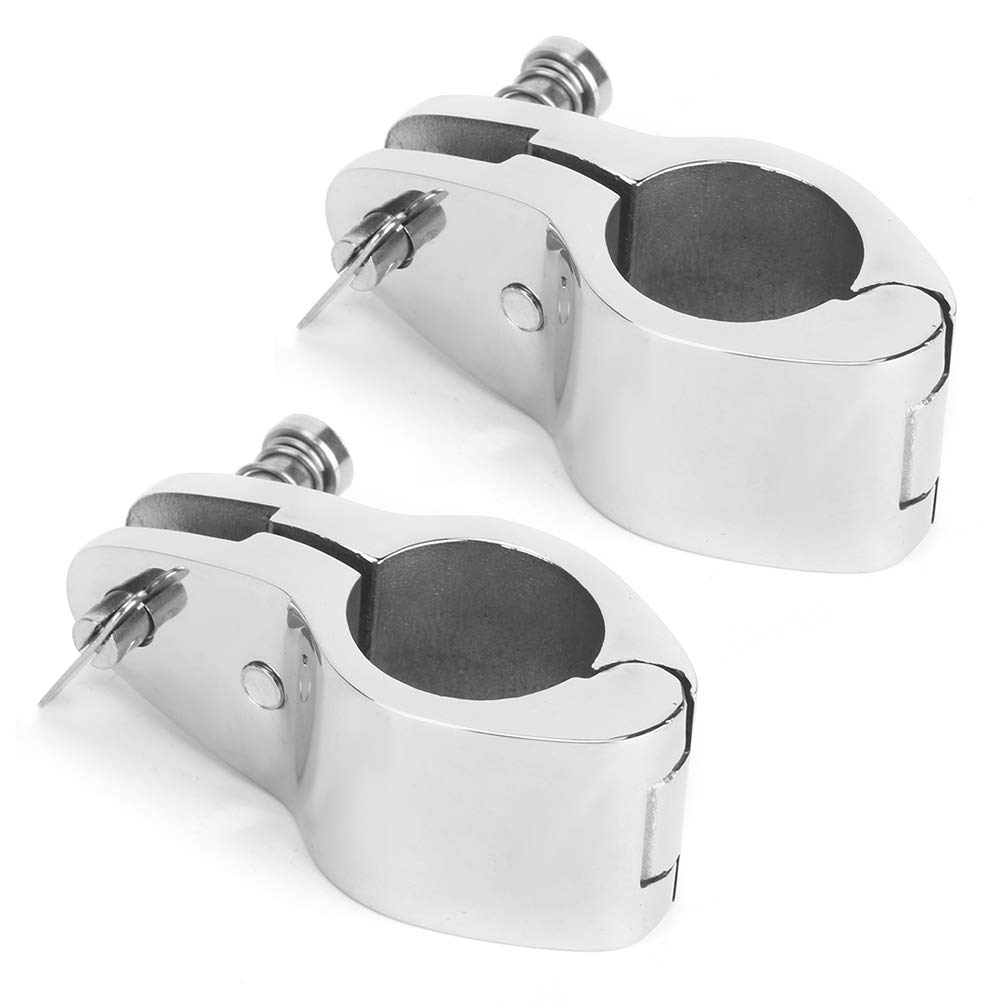 Boat Fitting Hardware, Top Fittings Heavy Dudy Stainless Steel Mirror-Like Polishing Jaw Slide Clip for Yachts for Boats(25MM)