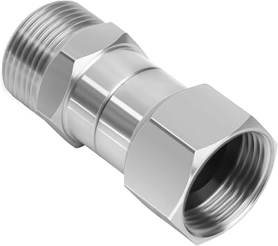 M22-14mm Pressure Washer Swivel Fittings, 360 Degree Kink Free Swivel Fitting for Pressure Washer Gun and Hose, 5000 PSI, Stainless Steel